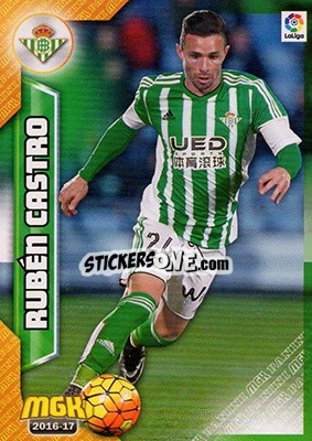 Sticker Rubén Castro - Liga 2016-2017. Megacracks n. 129 - Panini