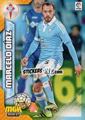 Sticker Marcelo Díaz - Liga 2016-2017. Megacracks - Panini