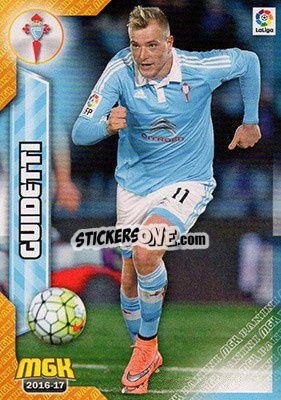Sticker Guidetti - Liga 2016-2017. Megacracks n. 154 - Panini