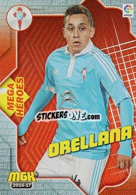 Sticker Orellana - Liga 2016-2017. Megacracks - Panini