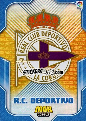 Sticker Escudo Deportivo - Liga 2016-2017. Megacracks n. 163 - Panini