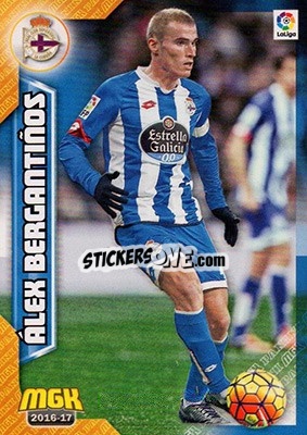 Sticker Álex Bergantiños - Liga 2016-2017. Megacracks n. 174 - Panini