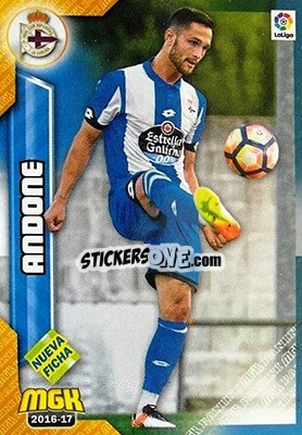 Sticker Andone - Liga 2016-2017. Megacracks n. 182bis - Panini