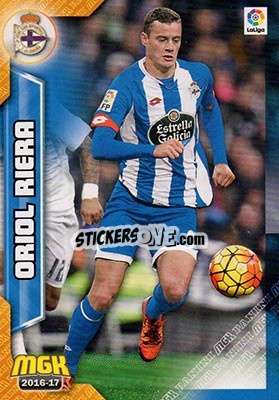 Sticker Oriol Riera - Liga 2016-2017. Megacracks n. 183 - Panini
