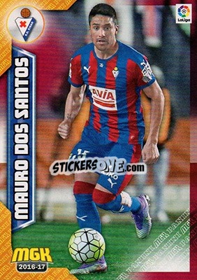 Sticker Mauro Dos Santos - Liga 2016-2017. Megacracks n. 195 - Panini