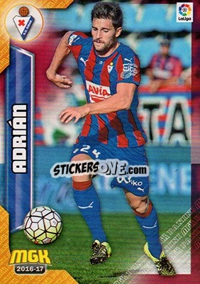 Sticker Adrián - Liga 2016-2017. Megacracks - Panini