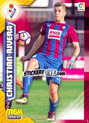 Sticker Christian Rivera - Liga 2016-2017. Megacracks - Panini