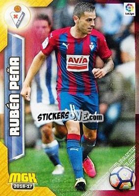 Sticker Rubén Peña - Liga 2016-2017. Megacracks n. 208 - Panini