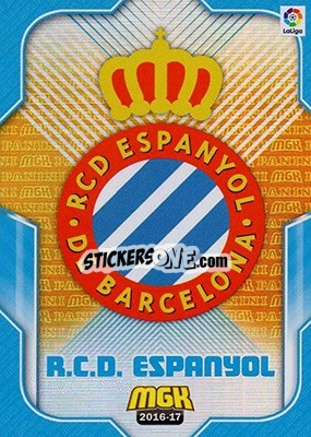 Sticker Escudo Espanyol - Liga 2016-2017. Megacracks n. 217 - Panini