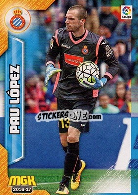 Sticker Pau López - Liga 2016-2017. Megacracks n. 220 - Panini