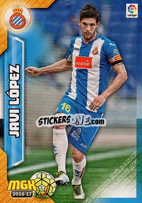 Cromo Javi López - Liga 2016-2017. Megacracks - Panini