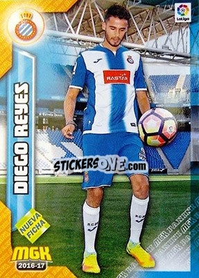 Sticker Diego Reyes - Liga 2016-2017. Megacracks - Panini
