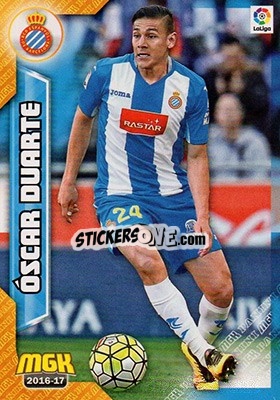Sticker óscar Duarte - Liga 2016-2017. Megacracks - Panini