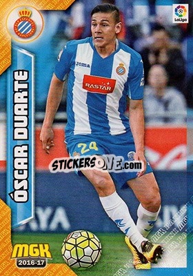 Cromo óscar Duarte - Liga 2016-2017. Megacracks - Panini