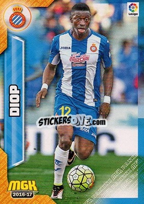 Sticker Diop - Liga 2016-2017. Megacracks n. 228 - Panini