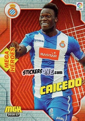 Sticker Felipe Caicedo - Liga 2016-2017. Megacracks - Panini