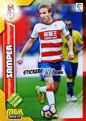 Sticker Samper - Liga 2016-2017. Megacracks n. 255bis - Panini