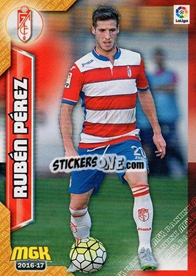 Cromo Rubén Pérez - Liga 2016-2017. Megacracks - Panini