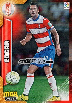Sticker Edgar - Liga 2016-2017. Megacracks - Panini