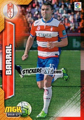 Sticker David Barral - Liga 2016-2017. Megacracks - Panini