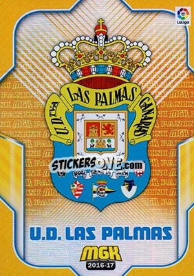 Figurina Escudo Las Palmas - Liga 2016-2017. Megacracks - Panini