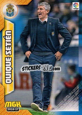Sticker Quique Setién - Liga 2016-2017. Megacracks n. 272 - Panini