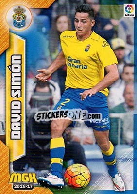 Cromo David Simón - Liga 2016-2017. Megacracks - Panini