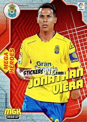 Cromo Jonathan Viera - Liga 2016-2017. Megacracks - Panini