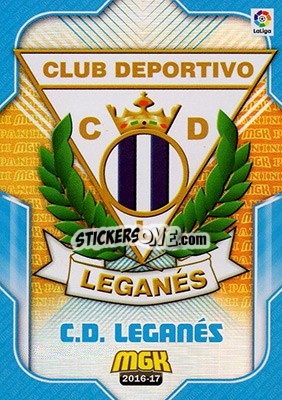 Sticker Escudo Leganés - Liga 2016-2017. Megacracks - Panini