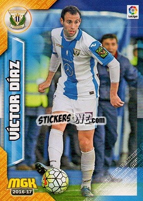 Sticker Víctor Díaz - Liga 2016-2017. Megacracks - Panini