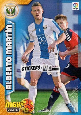 Cromo Alberto Martín - Liga 2016-2017. Megacracks n. 308 - Panini