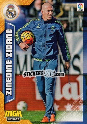 Sticker Zinedine Zidane - Liga 2016-2017. Megacracks n. 326 - Panini