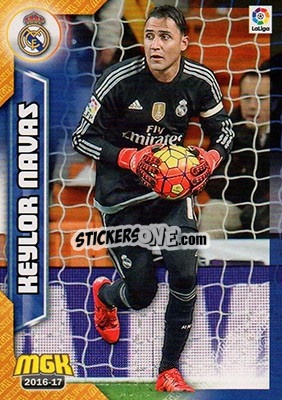 Sticker Keylor Navas - Liga 2016-2017. Megacracks n. 327 - Panini