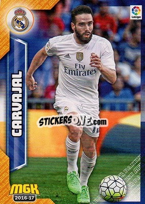 Sticker Carvajal - Liga 2016-2017. Megacracks - Panini