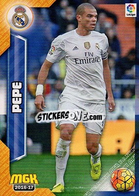 Sticker Pepe - Liga 2016-2017. Megacracks n. 333 - Panini