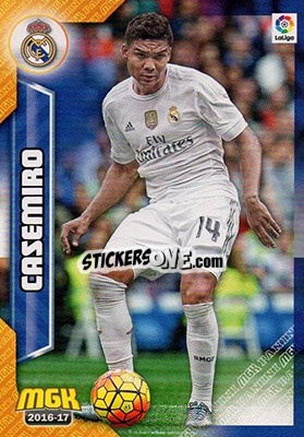 Sticker Casemiro - Liga 2016-2017. Megacracks n. 336 - Panini