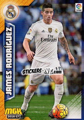 Sticker James Rodríguez - Liga 2016-2017. Megacracks n. 340 - Panini