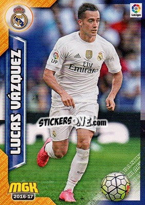 Sticker Lucas Vázquez - Liga 2016-2017. Megacracks n. 343 - Panini