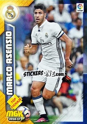 Sticker Marco Asensio - Liga 2016-2017. Megacracks - Panini