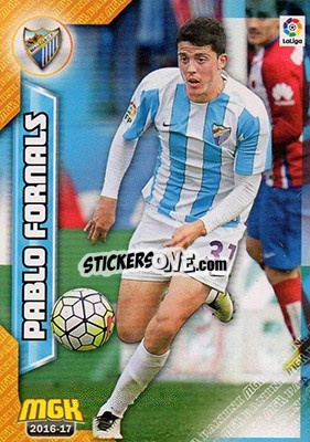 Sticker Pablo Fornals - Liga 2016-2017. Megacracks n. 365 - Panini