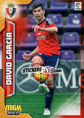 Sticker David García - Liga 2016-2017. Megacracks - Panini