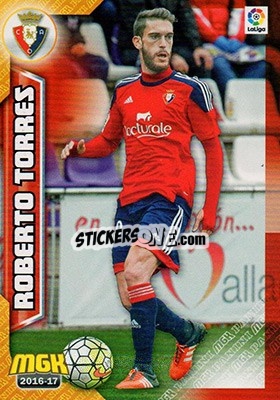 Sticker Roberto Torres - Liga 2016-2017. Megacracks - Panini