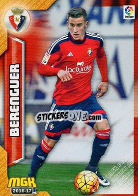 Sticker Berenguer - Liga 2016-2017. Megacracks - Panini