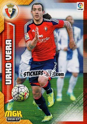 Cromo Urko Vera - Liga 2016-2017. Megacracks - Panini