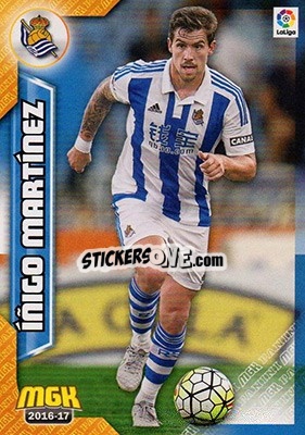 Sticker Íñigo Martínez - Liga 2016-2017. Megacracks n. 412 - Panini