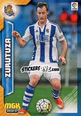 Sticker Zurutuza - Liga 2016-2017. Megacracks - Panini
