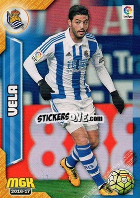 Sticker Carlos Vela - Liga 2016-2017. Megacracks n. 423 - Panini