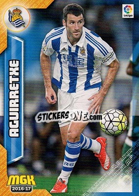 Sticker Aguirretxe - Liga 2016-2017. Megacracks n. 424 - Panini