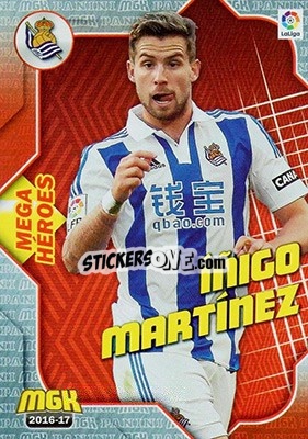Sticker Íñigo Martínez - Liga 2016-2017. Megacracks n. 430 - Panini