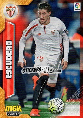 Sticker Escudero - Liga 2016-2017. Megacracks - Panini